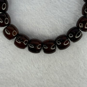 Old Bodhi Seed Beads Bracelet 紫金鼠手链 17.20g 18.5cm 11.5mm 19 Beads - Huangs Jadeite and Jewelry Pte Ltd