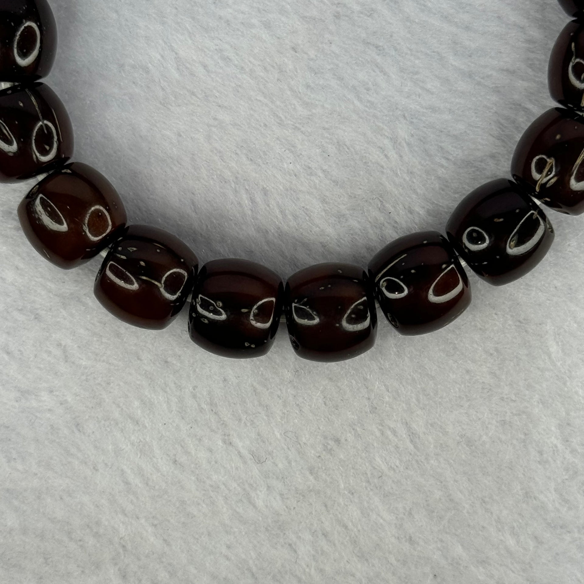 Old Bodhi Seed Beads Bracelet 紫金鼠手链 17.20g 18.5cm 11.5mm 19 Beads - Huangs Jadeite and Jewelry Pte Ltd