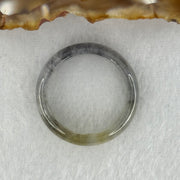 Type A Icy Wuji Black Grey with Yellow Jadeite Ring 3.21g 5.8 by 3.2mm US9.2 HK20.5 (Very Slight Internal Fine Line) - Huangs Jadeite and Jewelry Pte Ltd
