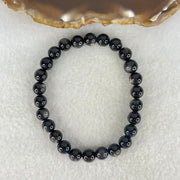 Good Grade Natural Devils Blue Beryl Aquamarine Beads Bracelet 13.10g 15.5cm 7.2mm 26 Beads - Huangs Jadeite and Jewelry Pte Ltd