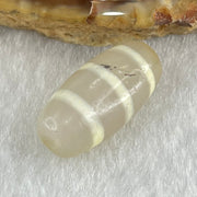 Natural Powerful Tibetan Old Oily Agate 3-Lines Dzi Bead Heavenly Master (Tian Zhu) 三行天诛 2.76g 20.1 by 9.7mm - Huangs Jadeite and Jewelry Pte Ltd