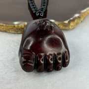 Natural African Zitan Rosewood Spider on Foot Handplay 非洲紫檀木知足常乐手把件 54.87g 58.8 by 39.5 by 33.3mm - Huangs Jadeite and Jewelry Pte Ltd