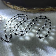 Clear Liuli Beads Necklace 20.48g 58cm 6.2mm 57Beads - Huangs Jadeite and Jewelry Pte Ltd