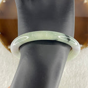 Type A Green and Lavender Jade Jadeite Bangle 35.17g inner Dia 55.5mm 7.6 by 7.7mm (Slight External Rough) - Huangs Jadeite and Jewelry Pte Ltd