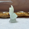Type A Faint Lavender Jadeite Rabbit Pendant 5.02g 30.7 by 13.2 by 10.3mm - Huangs Jadeite and Jewelry Pte Ltd
