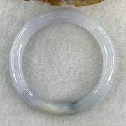 Type A Light to Faint Lavender with Dark Green Piao Hua Jadeite Bangle Internal Diameter 50.9mm 40.08g 9.9 by 8.6mm (Very Slight Internal Lines ) - Huangs Jadeite and Jewelry Pte Ltd