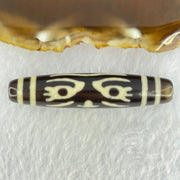 Natural Powerful Tibetan Old Oily Agate Zha Ji La Mu Female Cai Shen Bead Heavenly Master (Tian Zhu) 扎吉拉木女财神天珠 15.40g 59.8 by 13.0mm - Huangs Jadeite and Jewelry Pte Ltd