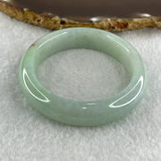 Type A Natural Jelly Light Green Light Lavender with Red Patches Jadeite Oval Bangle 51.86g Inner Diameter 53.9mm 12.4 by 8.2mm (Close to Perfect) - Huangs Jadeite and Jewelry Pte Ltd