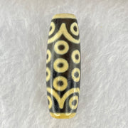 Natural Powerful Tibetan Old Oily Agate 21 Eyes Dzi Bead Heavenly Master (Tian Zhu) 二一眼天诛 9.81g 3.82 by 12.9mm - Huangs Jadeite and Jewelry Pte Ltd