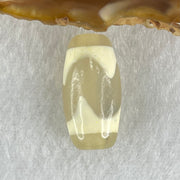 Natural Powerful Tibetan Old Oily Agate Tiger Tooth Daluo Dzi Bead Heavenly Master (Tian Zhu) 虎呀天诛 3.09g 20.2 by 10.3mm - Huangs Jadeite and Jewelry Pte Ltd