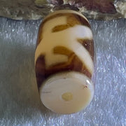 Natural Powerful Tibetan Old Oily Agate Patina Guiren Tairen Human Dzi Bead Totem Amulet Heavenly Master (Tian Zhu) 贵人天诛 4.85g 19.7 by 11.8mm - Huangs Jadeite and Jewelry Pte Ltd