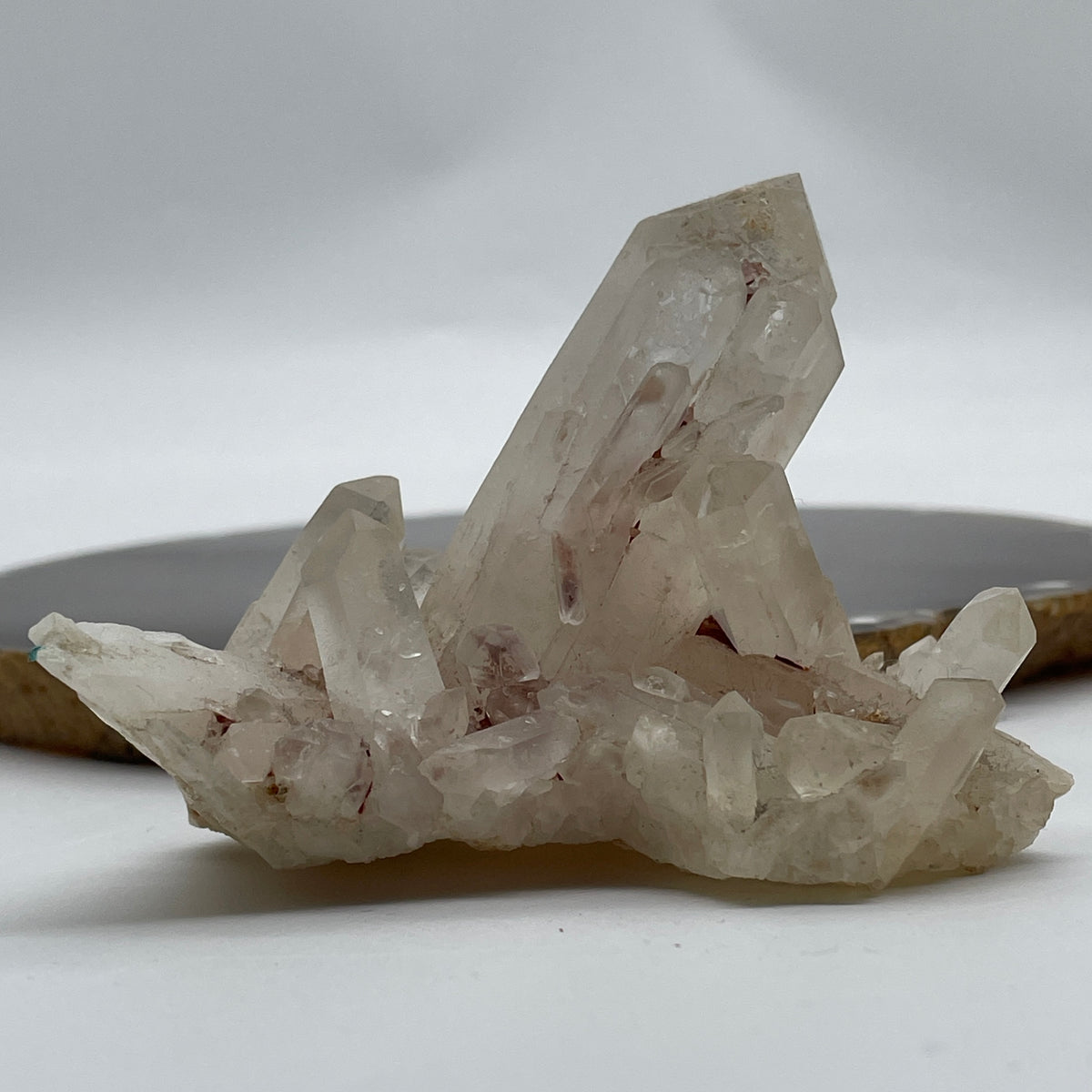 Natural Clear Quartz Cluster Display | (145.75g | 85.8 x 65.0 x 69.0mm | Catalyst, "King of Crystals" Ultimate Energy Amplifier, Feng Shui Space Purifier & Crystal Charging Cluster)