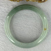 Type A Light Green with Green Jadeite Bangle 63.16g 12.9 by 9.4mm Inner Diameter 54.7mm - Huangs Jadeite and Jewelry Pte Ltd