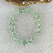 Special Grade Natural Green Phantom Quartz Bracelet 20.87g 14.5cm 9.4mm 19 Beads - Huangs Jadeite and Jewelry Pte Ltd