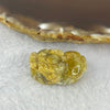 Above Average Grade Natural Golden Rutilated Quartz Pixiu Charm for Bracelet 天然金发水晶貔貅 8.03g 26.0 by 16.3 by 11.2mm - Huangs Jadeite and Jewelry Pte Ltd