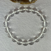 Natural Clear Quartz Bracelet 天然白水晶手链 30.73g 17cm 10.6mm 19 Beads - Huangs Jadeite and Jewelry Pte Ltd