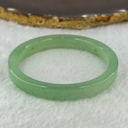Green Quartzite Jade Bangle 天山玉手镯 28.09g Internal Diameter 58.3mm 9.8 by 6.9mm - Huangs Jadeite and Jewelry Pte Ltd