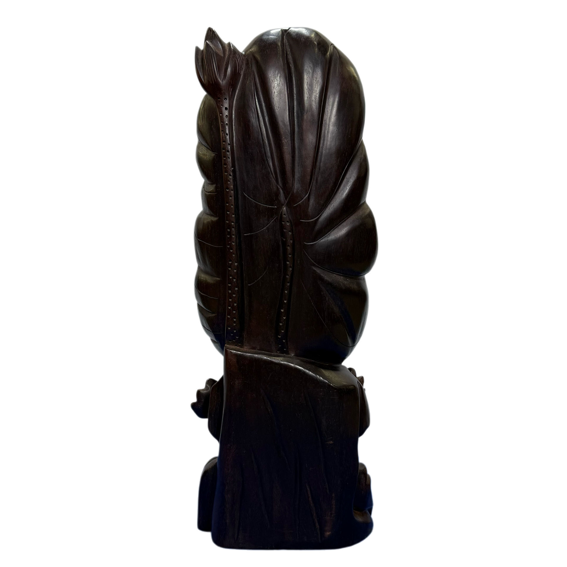 Natural Zitan Wood Guan Yin Display 5,331.6g 183.0 by 120.0 by 488.0mm - Huangs Jadeite and Jewelry Pte Ltd