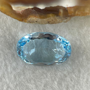 Natural Sky Blue Topaz Oval Shape 17.79ct 18.1 by 13.4 by 8.9mm - Huangs Jadeite and Jewelry Pte Ltd