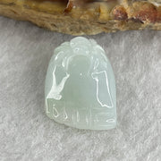 Natural Type A Sky Blue Jadeite Spider on Foot Charm Pendant 3.61g 18.1 by 13.0 by 10.6mm - Huangs Jadeite and Jewelry Pte Ltd