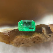 Natural Colombia Green Emerald (Beryl) Cut-Cornered Rectangular step cut 0.58ct 5.8 by 3.8 by 3.3mm - Huangs Jadeite and Jewelry Pte Ltd