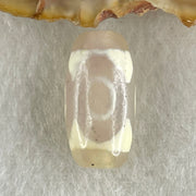 Natural Powerful Tibetan Old Oily Agate 3 Eyes Dzi Bead Heavenly Master (Tian Zhu) 三眼天诛 3.23g 20.0 by 10.5mm - Huangs Jadeite and Jewelry Pte Ltd