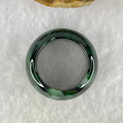 Opaque Type A Old Mine Spicy Green Jadeite Ring 9.56g 12.6 by 4.5mm US8 HK17.8 - Huangs Jadeite and Jewelry Pte Ltd