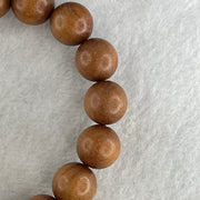 Certified Natural Sandalwood Beads Bracelet 16.42g 16cm 11.8mm 17Beads - Huangs Jadeite and Jewelry Pte Ltd