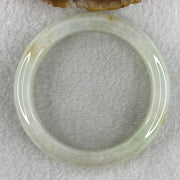 Certified Type A Light Green with Yellowish Spot Jadeite Bangle Internal Diameter 53.1mm 50.30g 12.2 by 8.1mm ( Close to Perfect ) - Huangs Jadeite and Jewelry Pte Ltd