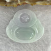 Type A Green Lavender Jadeite Milo Buddha Pendant 7.56g 32.3 by 29.6 by 5.7mm - Huangs Jadeite and Jewelry Pte Ltd