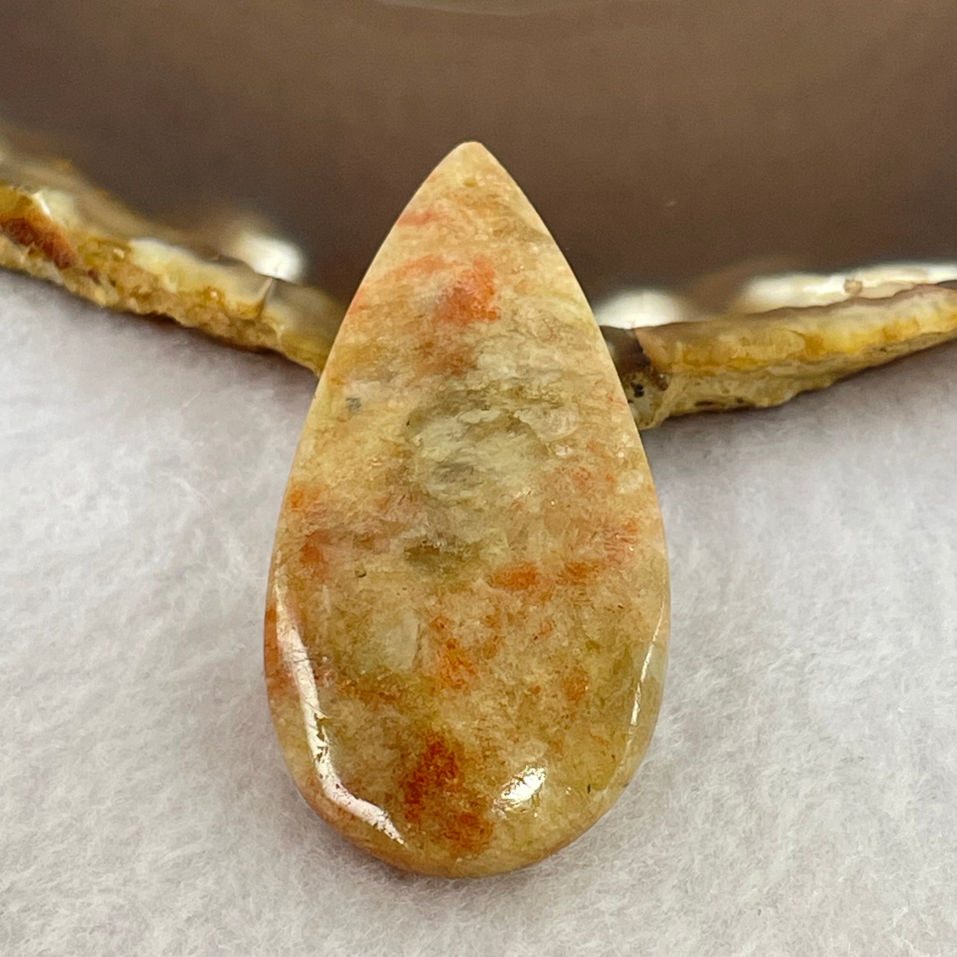 Natural Sunstone Pendant 17.27g 53.0 by 24.9 by 10.8mm - Huangs Jadeite and Jewelry Pte Ltd