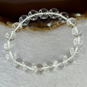 Natural Clear Quartz Bracelet 天然白水晶手链 30.71g 17cm 10.6mm 19 Beads - Huangs Jadeite and Jewelry Pte Ltd