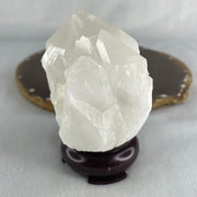 Natural Milky White Quartz Display 345.28g 65.6 by 55.3 by 88.7mm - Huangs Jadeite and Jewelry Pte Ltd