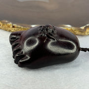 Natural African Zitan Rosewood Spider on Foot Handplay 非洲紫檀木知足常乐手把件 54.87g 58.8 by 39.5 by 33.3mm - Huangs Jadeite and Jewelry Pte Ltd