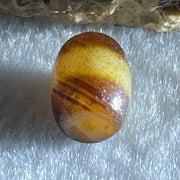 Natural Powerful Tibetan Old Oily Agate One Line Dzi Bead Heavenly Master (Tian Zhu) 1.46g 11.6 by 8.8mm - Huangs Jadeite and Jewelry Pte Ltd