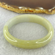 Type A Yellowish Green and Lavender Jadeite Bangle Internal Diameter 41.52g 55.1mm 12.8 by 6.8mm - Huangs Jadeite and Jewelry Pte Ltd