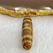 Natural Powerful Tibetan Old Oily Agate Double Nectar Vessel Dzi Bead Heavenly Master (Tian Zhu) 花蜜容器眼天珠 7.04g 38.0 by 10.9mm - Huangs Jadeite and Jewelry Pte Ltd