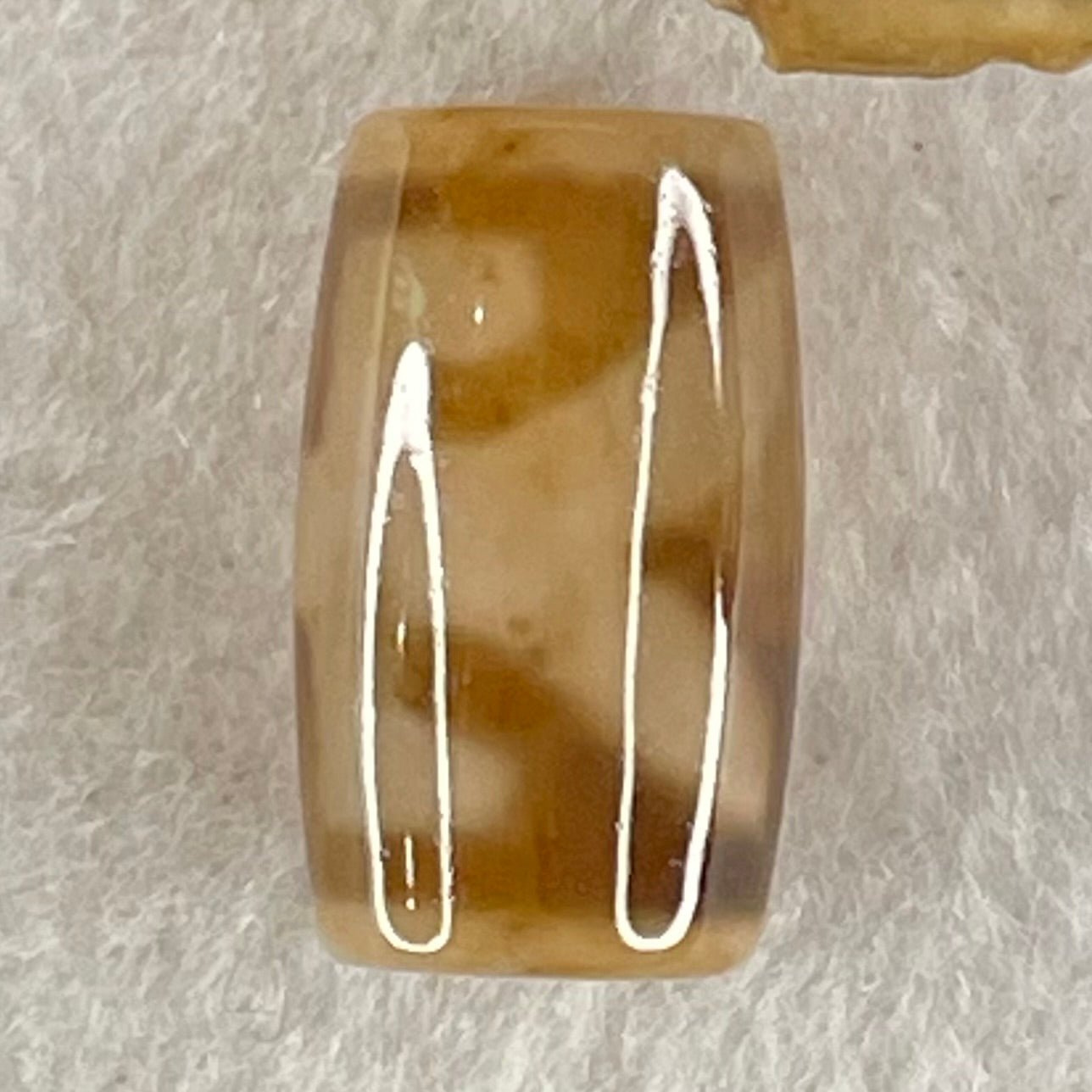 Natural Powerful Tibetan Old Oily Agate Patina Guiren Tairen Human Dzi Bead Totem Amulet Heavenly Master (Tian Zhu) 贵人天诛 4.77g 19.6 by 11.6mm - Huangs Jadeite and Jewelry Pte Ltd