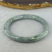 Type A Deep Lavender and Green Piao Hua Jadeite Bangle 34.03g Internal Diameter 55.8mm 8.0 by 8.0mm (Internal Line) - Huangs Jadeite and Jewelry Pte Ltd