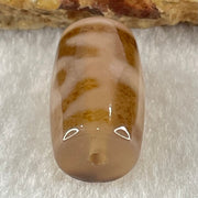 Natural Powerful Tibetan Old Oily Agate Patina Guiren Tairen Human Dzi Bead Totem Amulet Heavenly Master (Tian Zhu) 贵人天诛 4.82g 20.0 by 11.8mm - Huangs Jadeite and Jewelry Pte Ltd