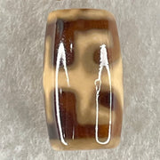 Natural Powerful Tibetan Old Oily Agate Patina Guiren Tairen Human Dzi Bead Totem Amulet Heavenly Master (Tian Zhu) 贵人天诛 4.77g 20.3 by 11.7mm - Huangs Jadeite and Jewelry Pte Ltd