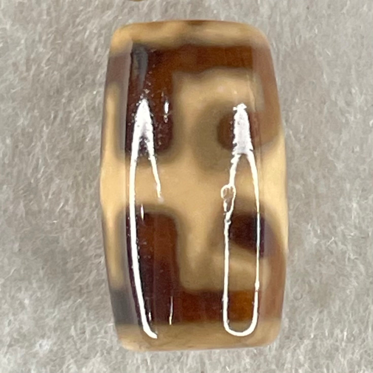 Natural Powerful Tibetan Old Oily Agate Patina Guiren Tairen Human Dzi Bead Totem Amulet Heavenly Master (Tian Zhu) 贵人天诛 4.77g 20.3 by 11.7mm - Huangs Jadeite and Jewelry Pte Ltd