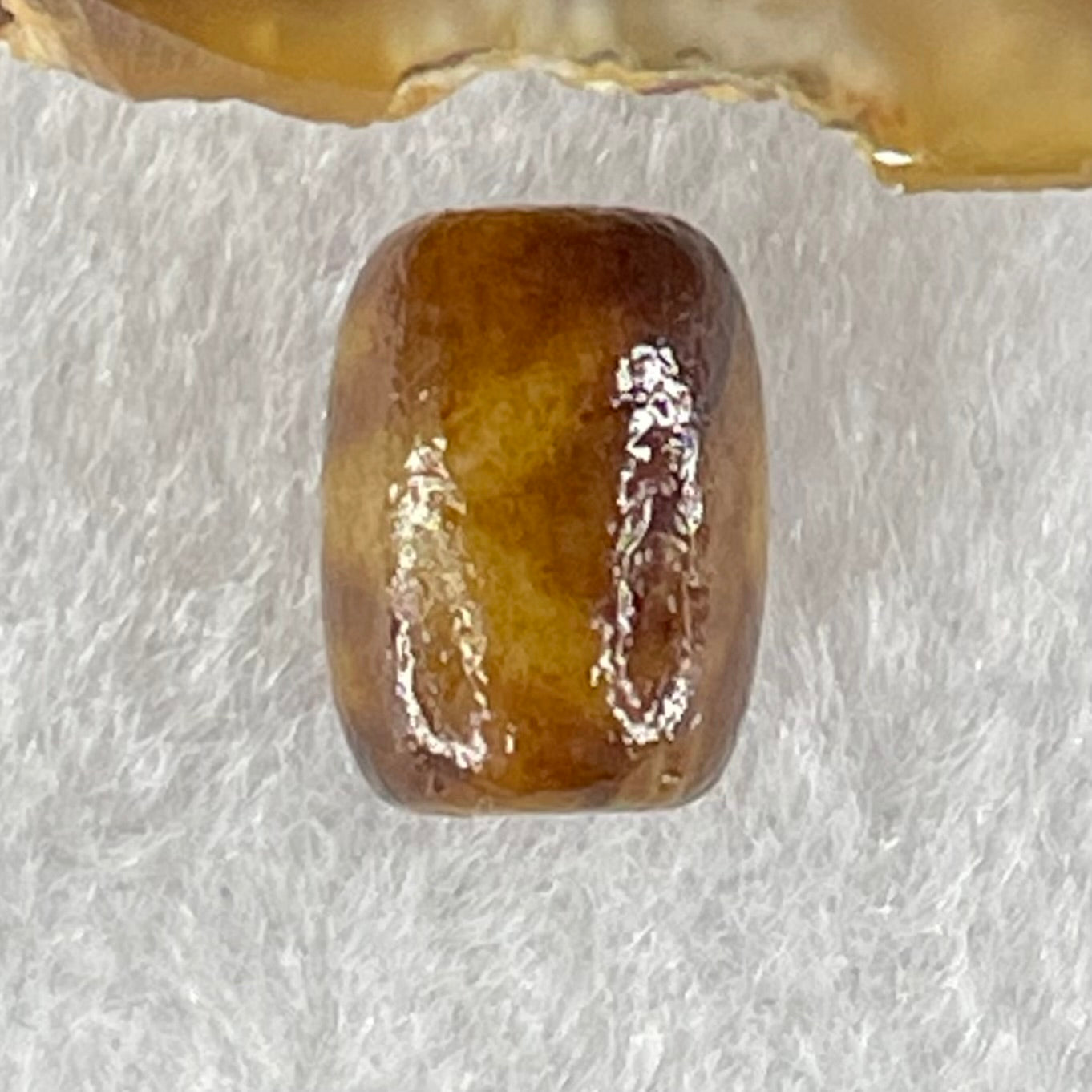 Natural Powerful Tibetan Old Oily Agate Patina Guiren Tairen Human Dzi Bead Totem Amulet Heavenly Master (Tian Zhu) 贵人天诛 1.50g 11.9 by 8.8mm - Huangs Jadeite and Jewelry Pte Ltd