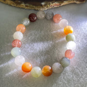 Above Average Grade Natural Muti Colour Rabbit Hair Rutilated Quartz Beads Bracelet 25.24g 16.5mm 9.9mm 20 Beads - Huangs Jadeite and Jewelry Pte Ltd