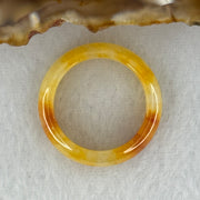 Type A Yellow Red Jadeite Ring 3.45g 6.3 by 3.3mm US 7.3 HK 16.2 (Burned with Very Slight Internal Lines) - Huangs Jadeite and Jewelry Pte Ltd