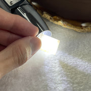 Type A White with Reddish Brown Jadeite Wu Shi Pai Pendant 2.38g 22.2 by 4.2 by 2.2mm - Huangs Jadeite and Jewelry Pte Ltd