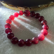 Natural Strawberry Quartz Beads Bracelet 27.62g 15.5cm 10.1mm 18 Beads - 12.3mm 1 Bead - Huangs Jadeite and Jewelry Pte Ltd