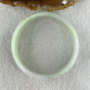 Type A Natural Green with Lavender Jadeite Bangle 34.40g Inner Diameter 49.8mm 17.9 by 4.2mm (Very Very Slight Internal Lines) - Huangs Jadeite and Jewelry Pte Ltd