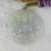 Type A Lavender Green Jadeite Thousand Hands Guan Yin Pendent 33.14g 53.5 by 6.5mm - Huangs Jadeite and Jewelry Pte Ltd