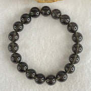 Natural Smoky Quartz Beads Bracelet 24.38g 15.5cm 10.2mm 19 Beads - Huangs Jadeite and Jewelry Pte Ltd